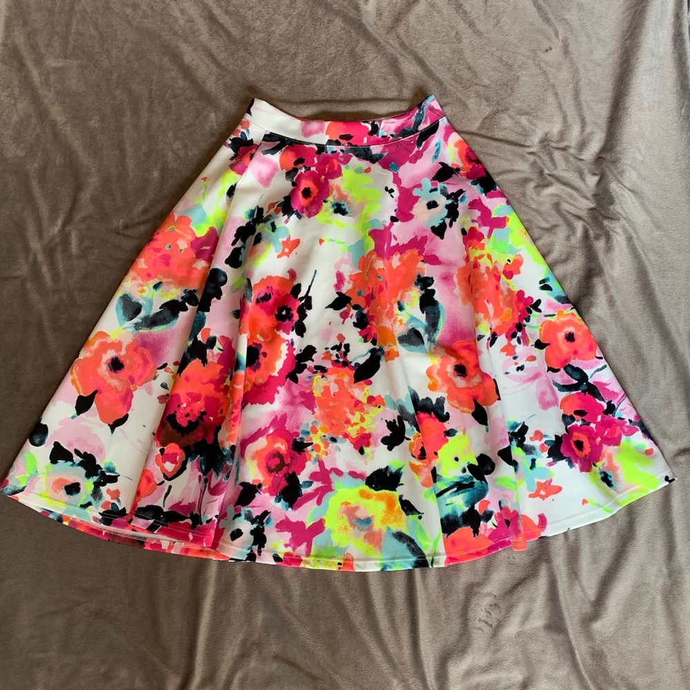 Lara pull on flare skater skirt
